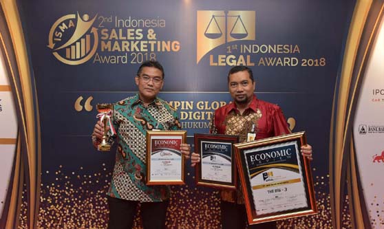 Bank Riau Kepri Terbaik di Ajang Indonesia Sales Marketing Award & Indonesia Legal Award 2018